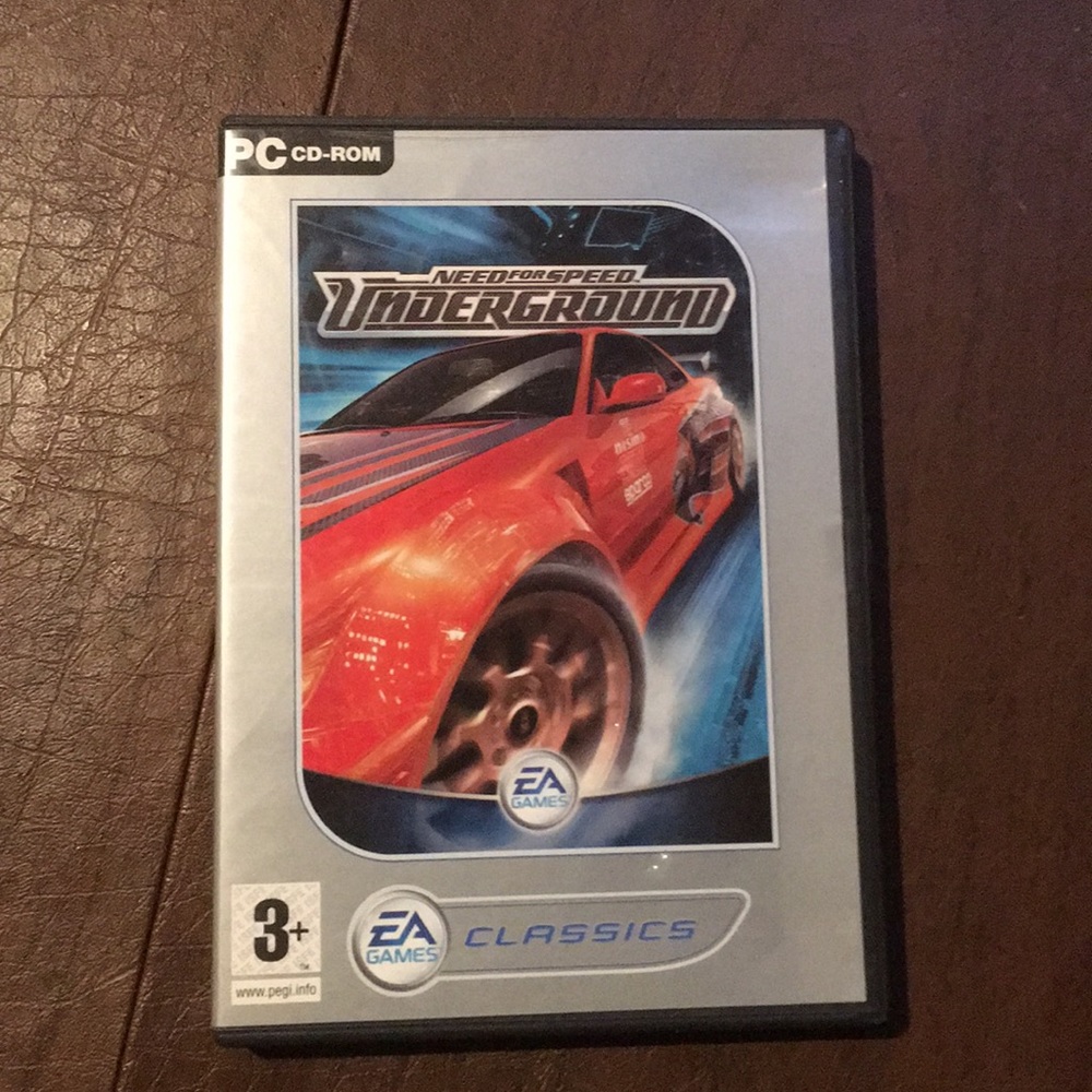 PC CD-ROM NEED FOR SPEED UNDERGROUND